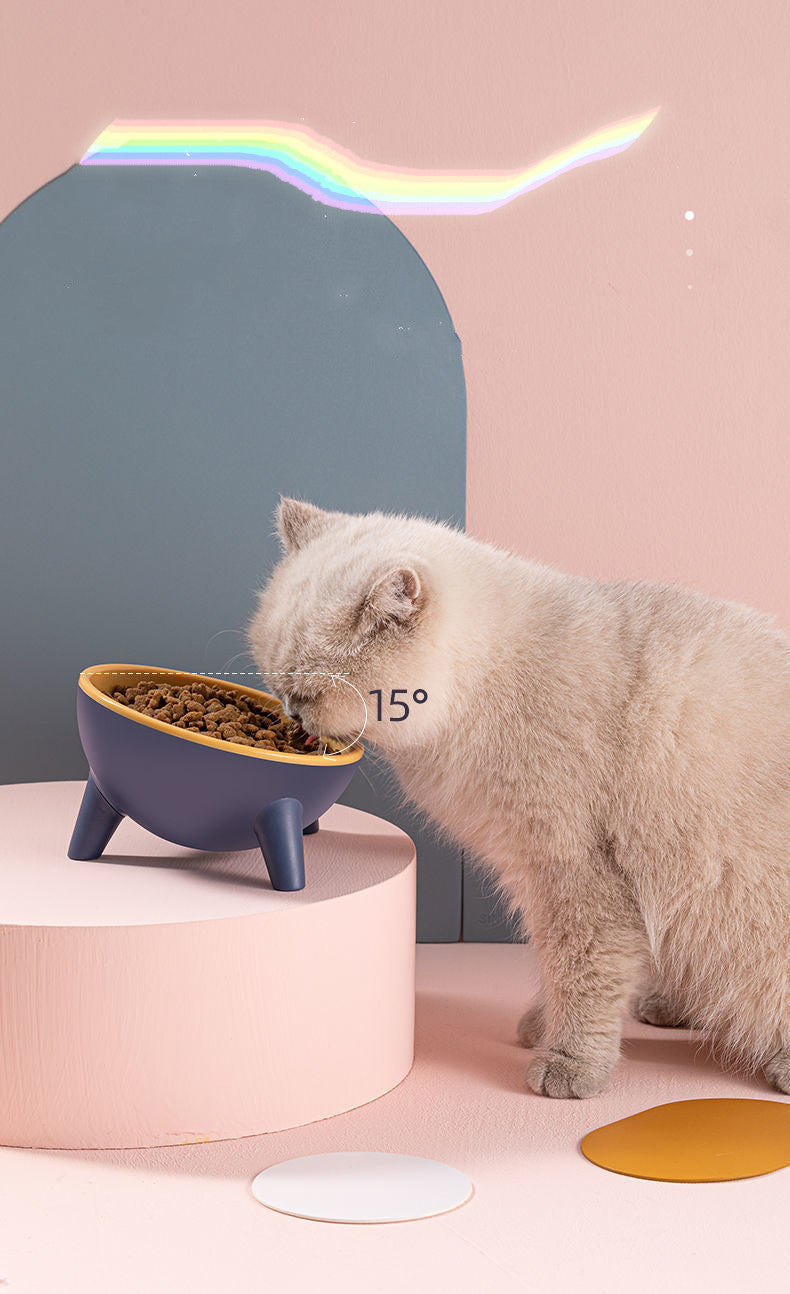 Cat Dog Bowl With Stand Pet Feeding Food Bowls Dogs Bunny Rabbit Nordic Color Feeder Product Supplies Pet Accessories - Elite Hub Essentials