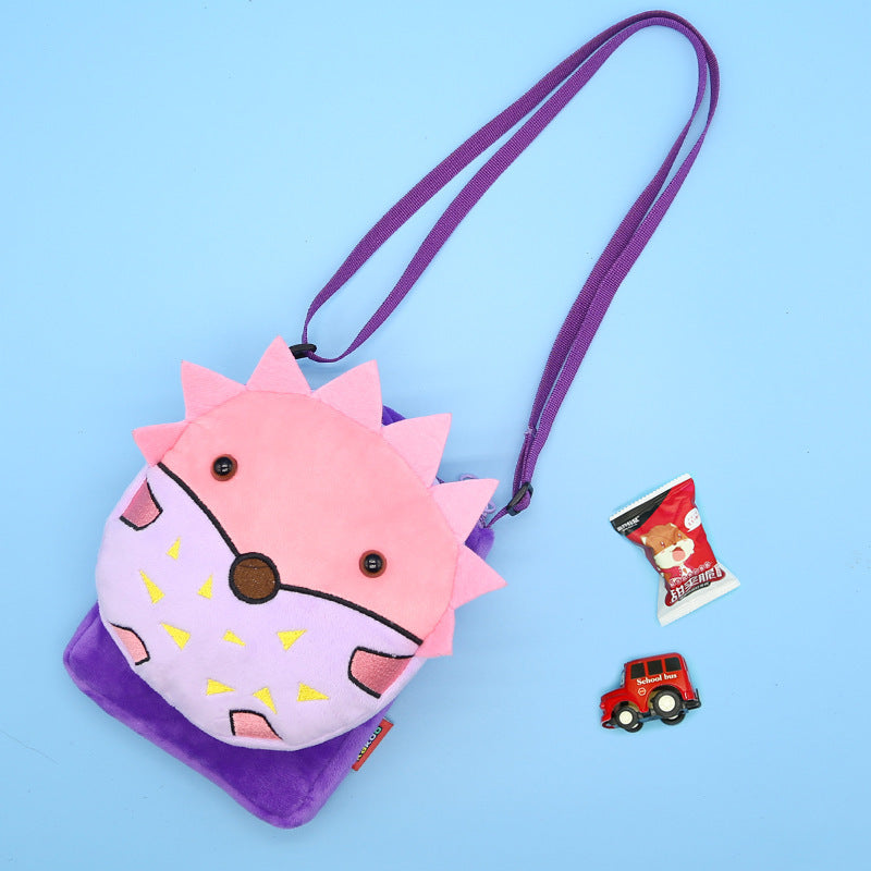Kids plush soft cross bag