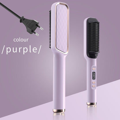 Electric Hot Comb Multifunctional Straight Hair Straightener Comb Negative Ion Anti-Scalding Styling Tool Straightening Brush - Elite Hub Essentials