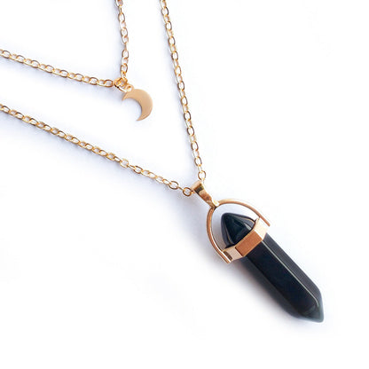 Moon Hexagonal Pendant