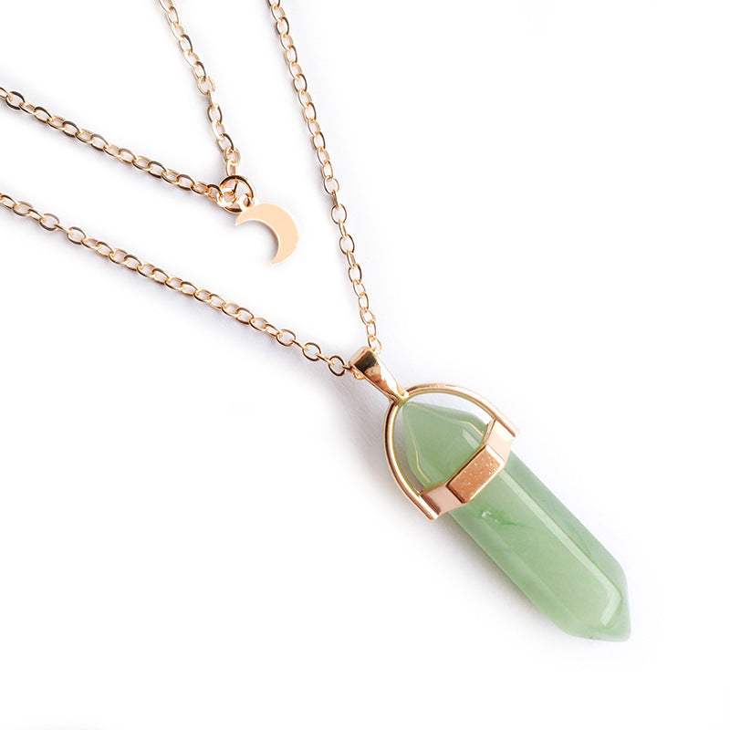 Moon Hexagonal Pendant