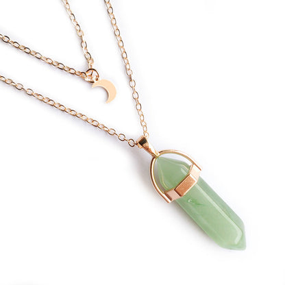 Moon Hexagonal Pendant