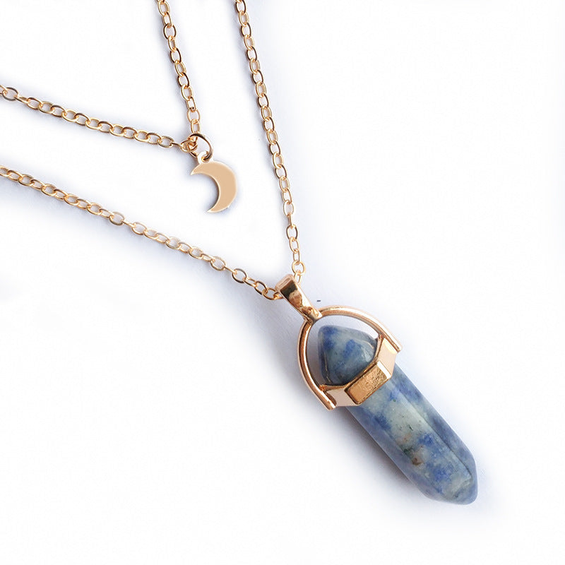 Moon Hexagonal Pendant