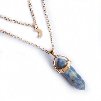 Moon Hexagonal Pendant