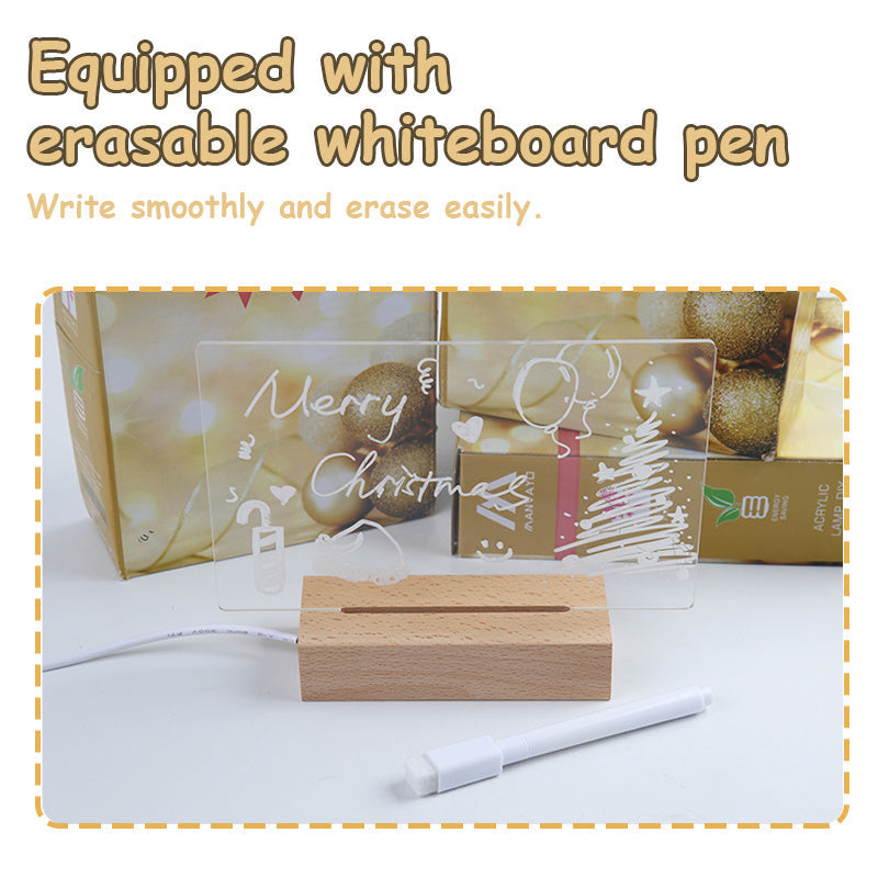 Creative LED light Up  Acrylic Message Board