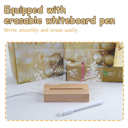 Creative LED light Up  Acrylic Message Board