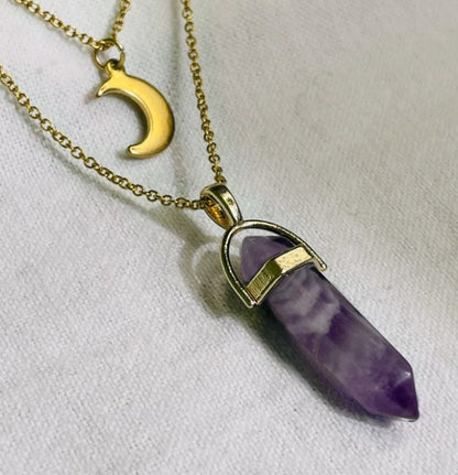 Moon Hexagonal Pendant