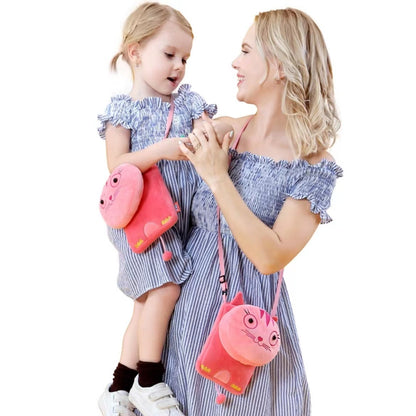 Kids plush soft cross bag