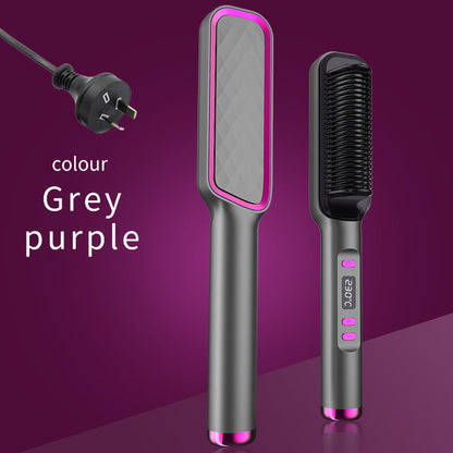 Electric Hot Comb Multifunctional Straight Hair Straightener Comb Negative Ion Anti-Scalding Styling Tool Straightening Brush - Elite Hub Essentials