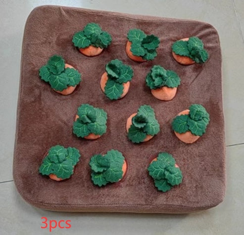 Pet Dog Toys Carrot Plush Toy Vegetable Chew Toy For Dogs Snuffle Mat For Dogs Cats Durable Chew Puppy Toy Dogs Accessories - Elite Hub Essentials
