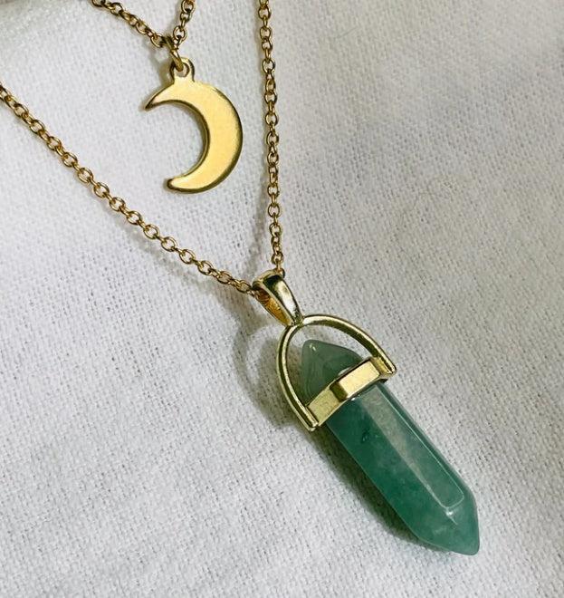 Moon Hexagonal Pendant