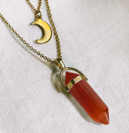 Moon Hexagonal Pendant