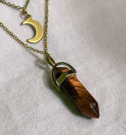 Moon Hexagonal Pendant