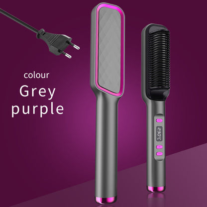 Electric Hot Comb Multifunctional Straight Hair Straightener Comb Negative Ion Anti-Scalding Styling Tool Straightening Brush - Elite Hub Essentials