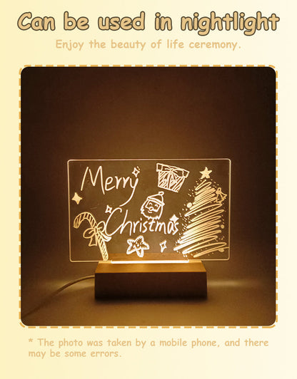 Creative LED light Up  Acrylic Message Board