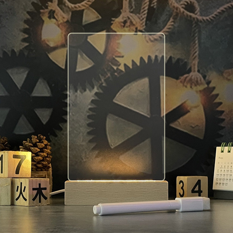 Creative LED light Up  Acrylic Message Board