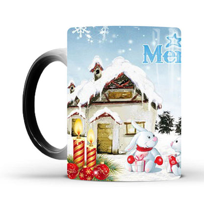 Merry Christmas Magic Mug Temperature Colour Changing Mugs Heat Sensitive