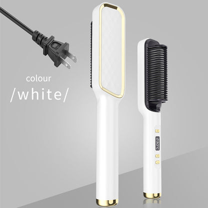 Electric Hot Comb Multifunctional Straight Hair Straightener Comb Negative Ion Anti-Scalding Styling Tool Straightening Brush - Elite Hub Essentials