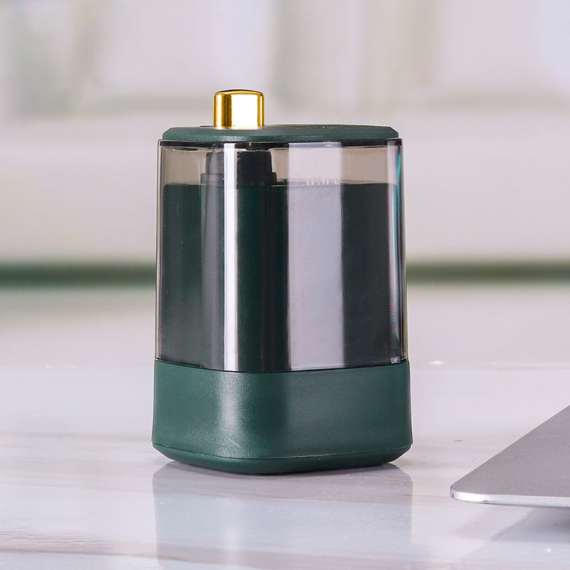 Light luxury transparent toothpick holder press type automatic pop-up toothpick can portable home hotel restaurant toothpick bottle gift - Elite Hub Essentials