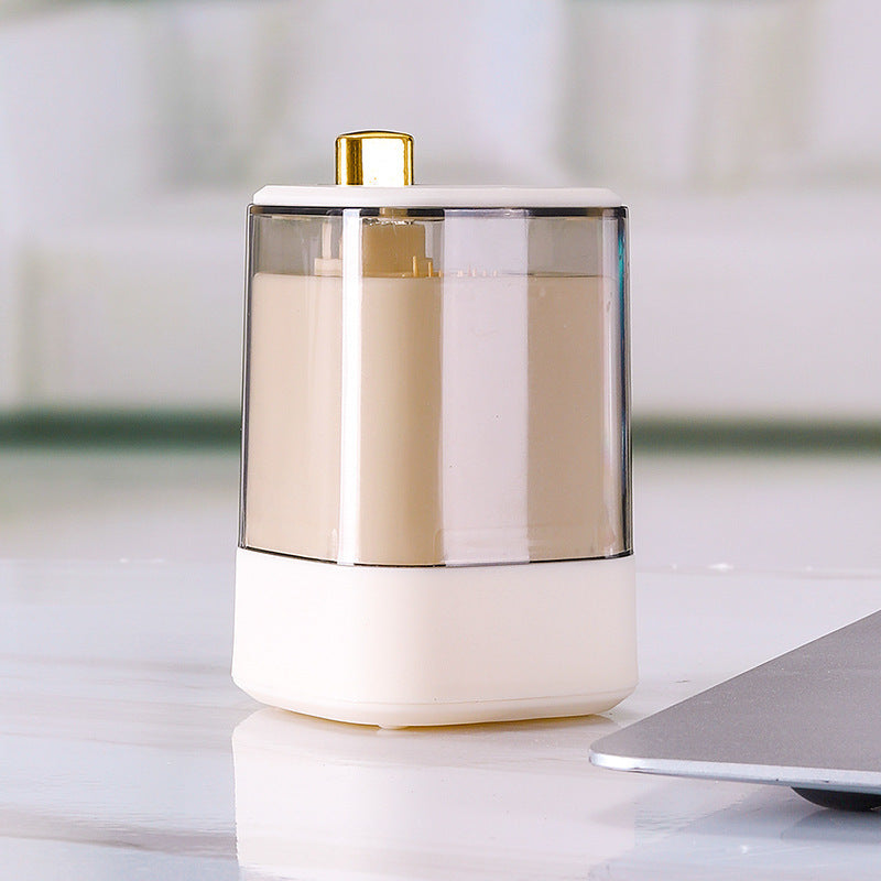 Light luxury transparent toothpick holder press type automatic pop-up toothpick can portable home hotel restaurant toothpick bottle gift - Elite Hub Essentials