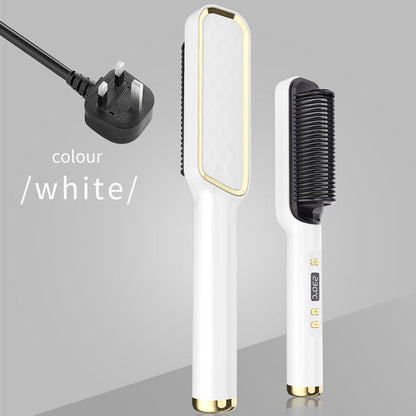 Electric Hot Comb Multifunctional Straight Hair Straightener Comb Negative Ion Anti-Scalding Styling Tool Straightening Brush - Elite Hub Essentials