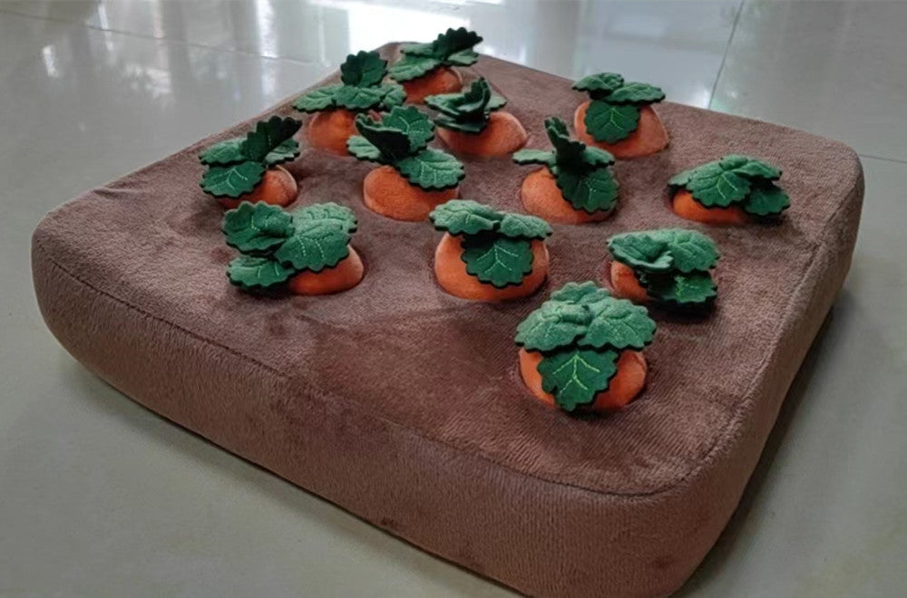 Pet Dog Toys Carrot Plush Toy Vegetable Chew Toy For Dogs Snuffle Mat For Dogs Cats Durable Chew Puppy Toy Dogs Accessories - Elite Hub Essentials