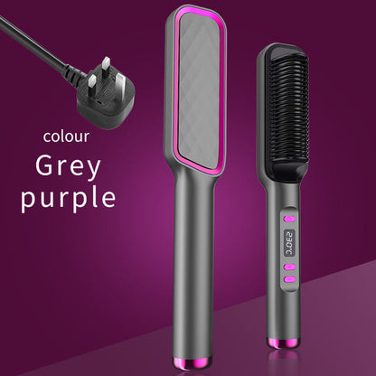 Electric Hot Comb Multifunctional Straight Hair Straightener Comb Negative Ion Anti-Scalding Styling Tool Straightening Brush - Elite Hub Essentials