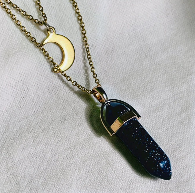 Moon Hexagonal Pendant