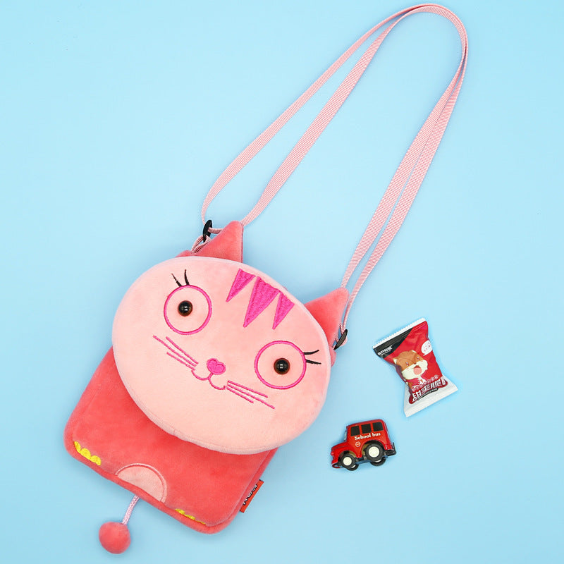 Kids plush soft cross bag