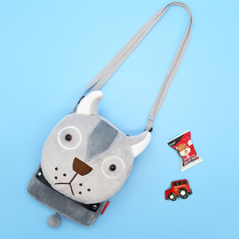 Kids plush soft cross bag
